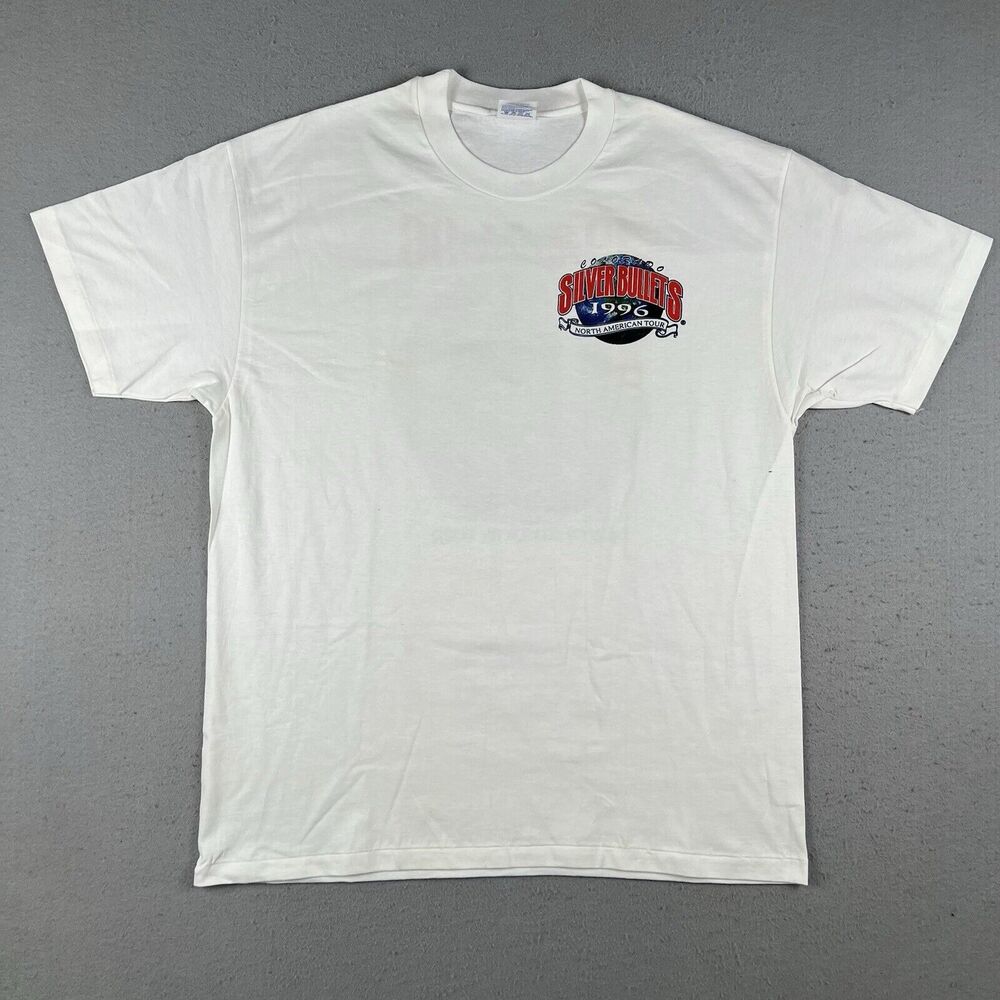 1996 Colorado Silver Bullets Shirt Men’s XL White Short Sleeve Double Sided‎
